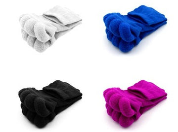 Massaging Toe Separator Socks - Black, White, Blue, Pink, White, Light Pink or Purple