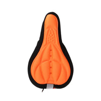 3D Gel Padded Bike Seat Cover - Black, Blue, Orange or Red