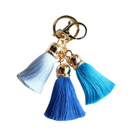 Triple Silk Tassel Keychain