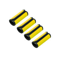 Neoprene Luggage Handle Wrap Grips - 4 Pack - Black, Blue, Red or Yellow