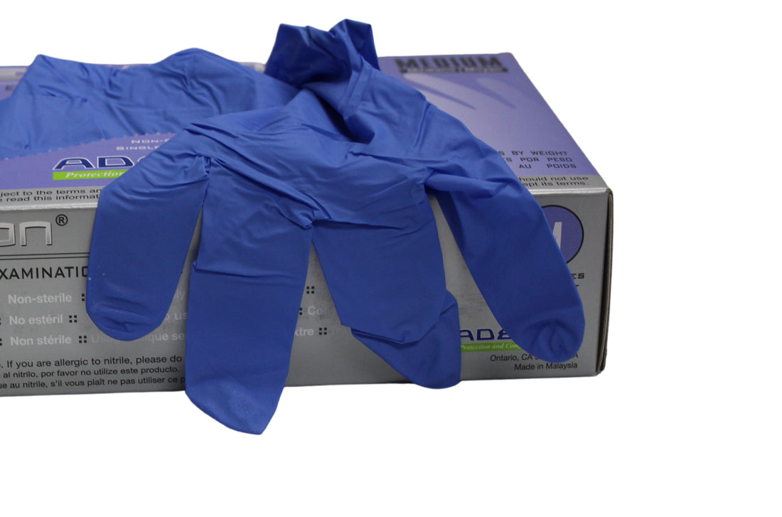 Nitrile Powder Free Gloves (Violet, Medium) Box of 100