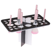 Makeup Brush Drying Rack - Red/White, Black/White or Red/Black