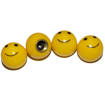 Smiley Face - Bike Valve Covers - Set of 4