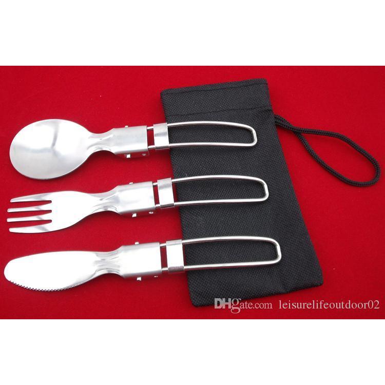 Stainless Steel Folding Cutlery Set